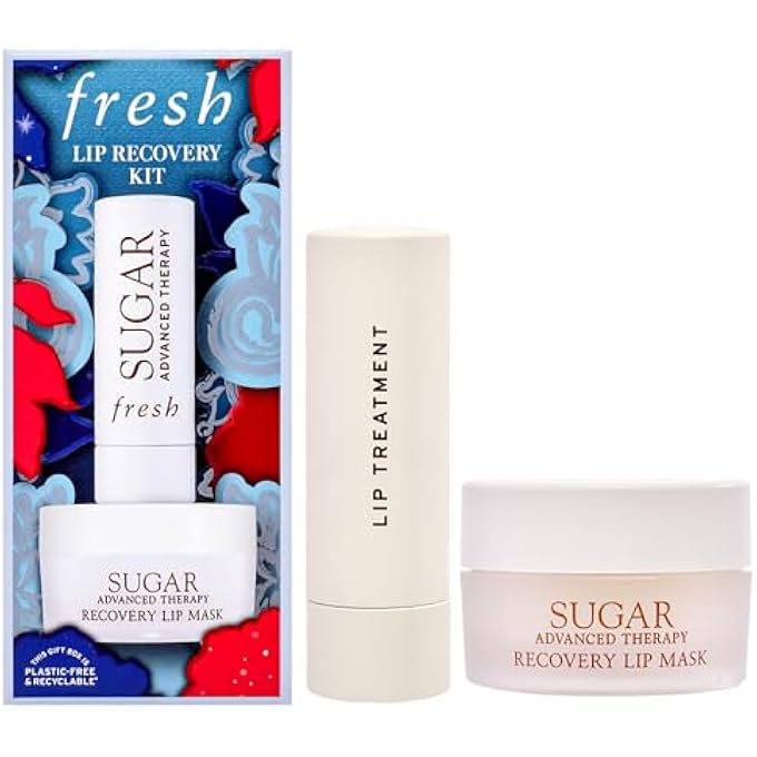 Fresh LIP RECOVERY KIT BY FOR WOMEN - 2 PC 0.35OZ SUGAR ADVANCED THERAPY LIP MASK, 0.15OZ SUGAR ADVANCED THERAPY LIP TREATMENT - Image 1